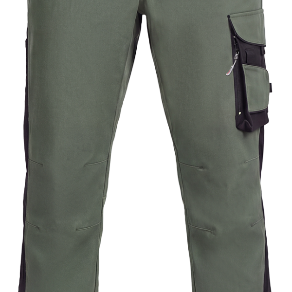 Брюки ProfLineLeader (тк.Хлопок/Спандекс,260), хаки/черный