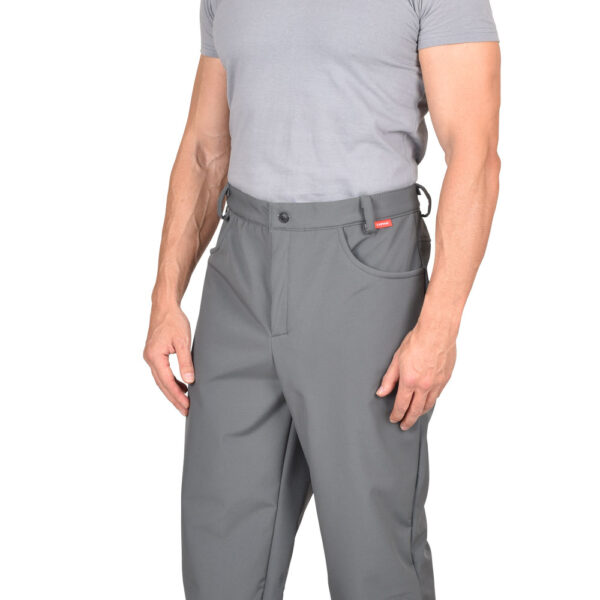 Брюки СИРИУС-АЗОВ серый софтшелл, 350 г/м2