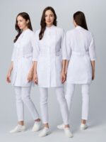 Халат женский MedLine Ева (тк.Смесовая,120), белый