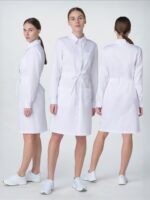 Халат женский Сансара-001 (тк.Смесовая,160) MedLine, белый