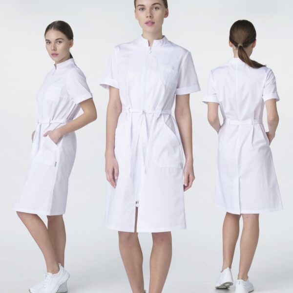 Халат женский Сансара-005 (тк.Смесовая,160) MedLine, белый