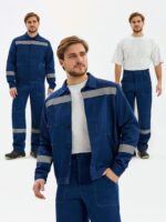 Костюм Лигор-1 СОП К. (тк.Смесовая,210) брюки, т.синий