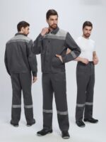 Костюм Лигор-1 СОП (тк.Смесовая,210) брюки, т.серый/св.серый