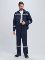 Костюм Лигор-1 СОП (тк.Смесовая,210) брюки, т.синий
