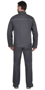 Костюм СИРИУС-ДАЛЛАС куртка, п/к, серый, 245 г/м2, 65%ПЭ, 35%ХБ