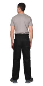 Костюм СИРИУС-ФАВОРИТ куртка, брюки, черный с темно-серым, 210 г/м2, 65% ПЭ, 35% ХБ