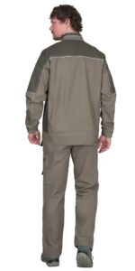 Костюм СИРИУС-ТОКИО куртка, брюки, тёмно-песочный с хаки, 265 г/м2, 100%ХБ