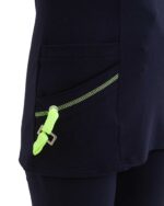 Костюм трикотажный Т-305 женский, блуза, брюки, тёмно-синий