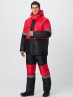 Костюм зимний Мегрес-2 СОП (тк.OxLine,90) п/к, красный/черный