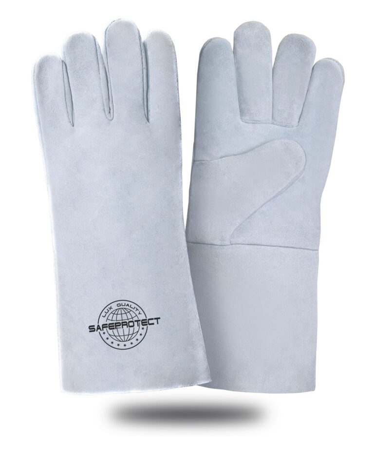 Краги спилковые КАРЕЛИЯ Safeprotect® серые (без подкладки) р.10,5 (х12х60)