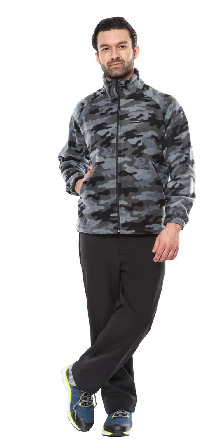 Куртка флисовая КМФ Мультикам серый, 340 г/м2