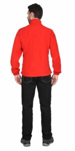 Куртка флисовая красная, 280 г/м2