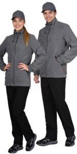 Куртка флисовая серая, 280 г/м2