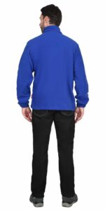 Куртка флисовая васильковая, 280 г/м2