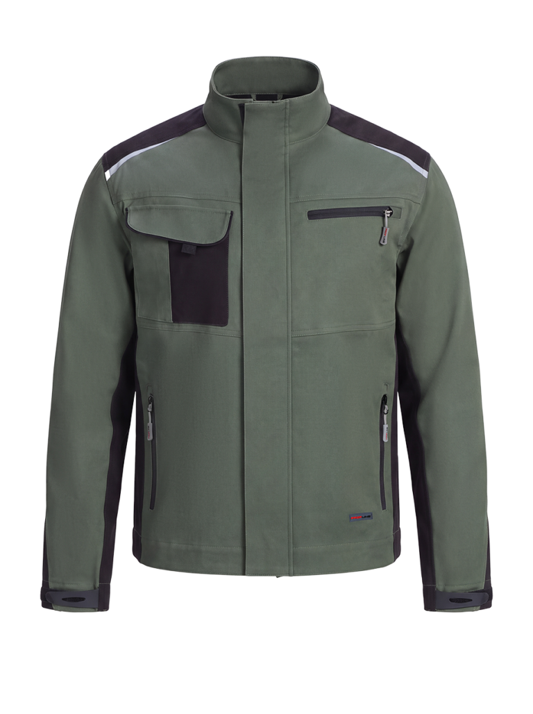Куртка ProfLineLeader (тк.Хлопок/Спандекс,260), хаки/черный