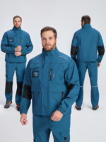Куртка ProfLineSpecialist (тк.РипСтоп,240), циан/черный
