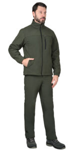 Куртка СИРИУС-АЗОВ хаки софтшелл, 350 г/м2