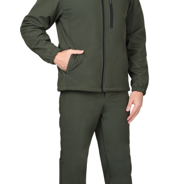 Куртка СИРИУС-АЗОВ хаки софтшелл, 350 г/м2