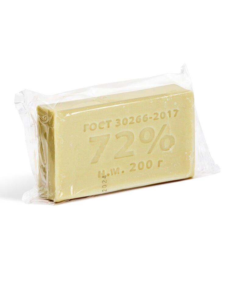 Мыло хозяйственное 72% 200 г в прозрачной обертке (х54)