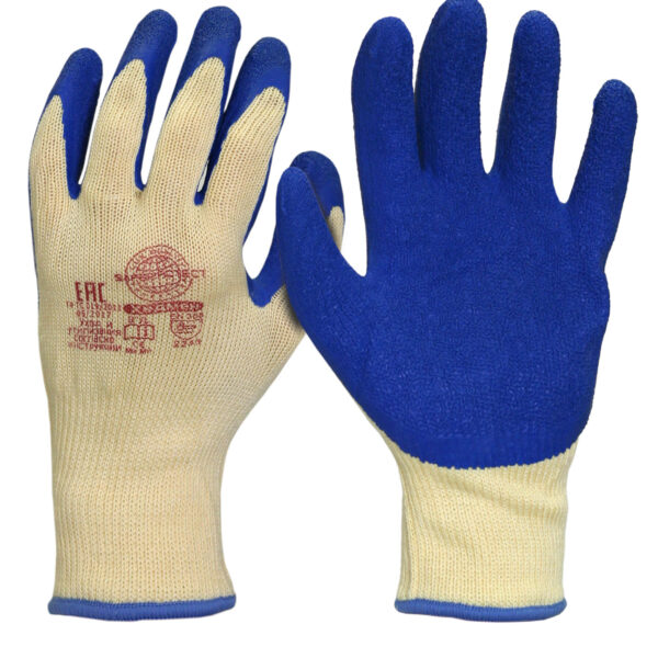 Перчатки ХЕДМЕН Safeprotect® (хлопок с п/э+рельефный латекс)