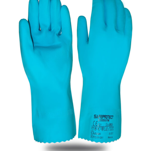 Перчатки КЛИНХОУМ Safeprotect® (латекс, хлопк.слой, толщ.0,40мм, дл.300мм)