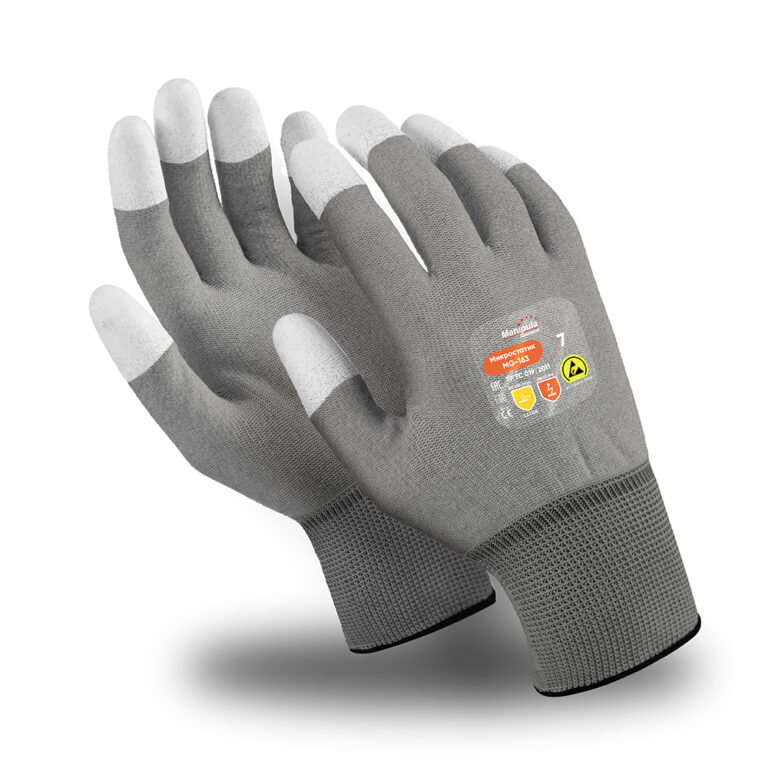Перчатки Manipula Specialist® Микростатик (ESD) (нейл.+полиур.+медн.), MG-163