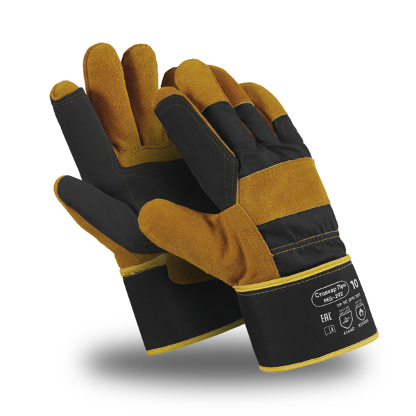 Перчатки Manipula Specialist® Сталкер Про (спилок/ткань+интерлок), SPL-72/MG-292