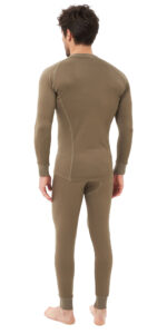 Термобельё в комплекте (фуфайка, кальсоны) EcoDry RealMan хаки (В КОРОБКЕ)